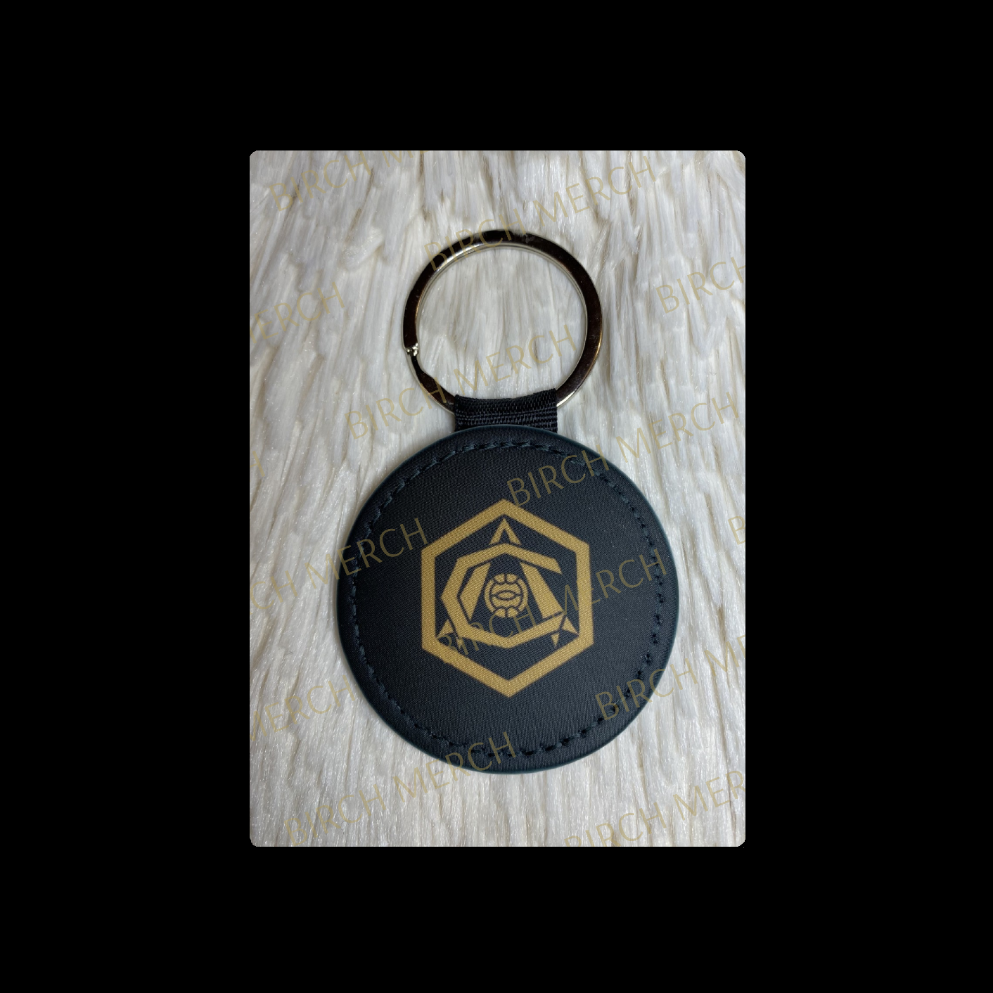 Arsenal Black & Gold 1936-1949 Badge Round Keyring 5cm