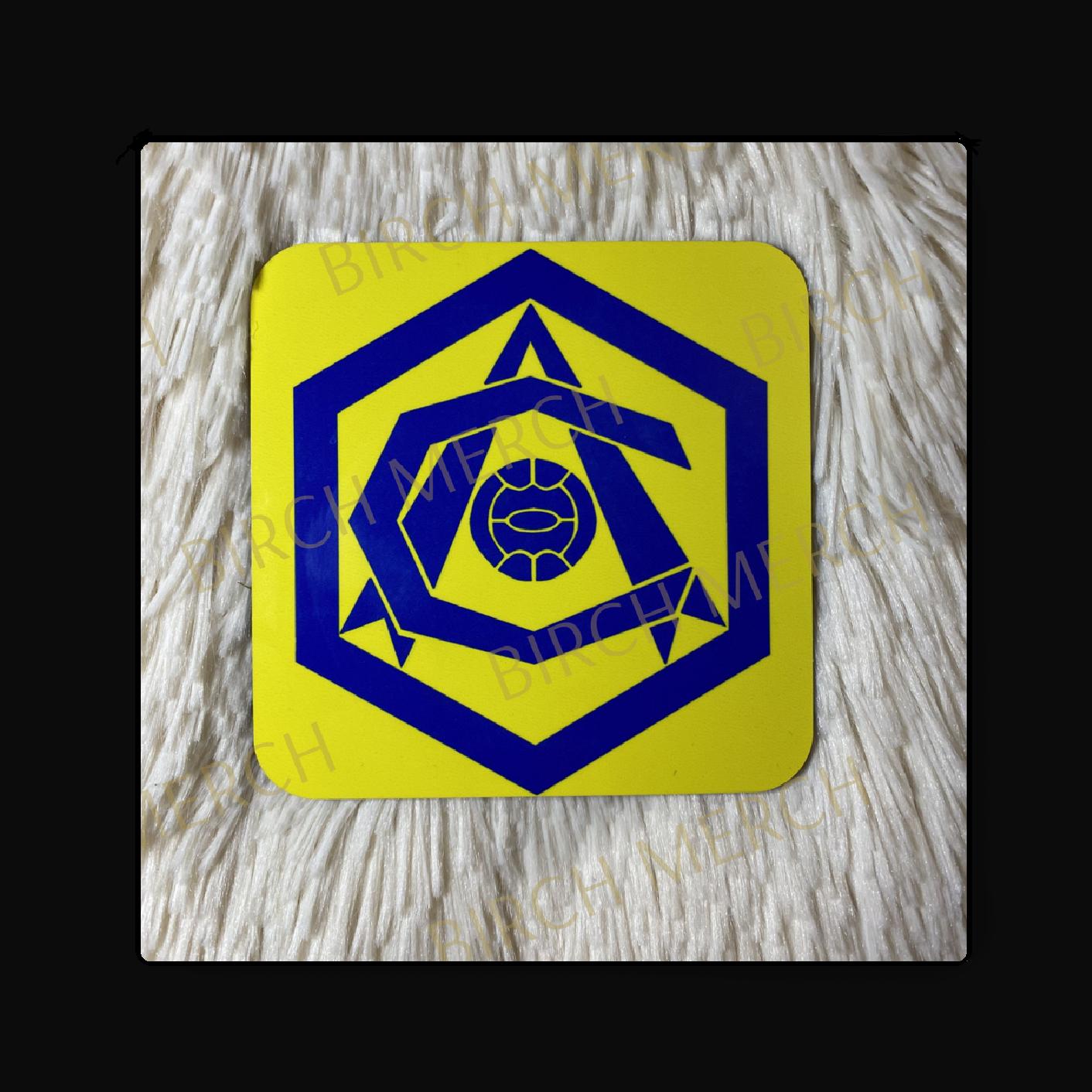 Arsenal Yellow & Blue 1936-1949 Badge Square Coaster 9cm x 9cm