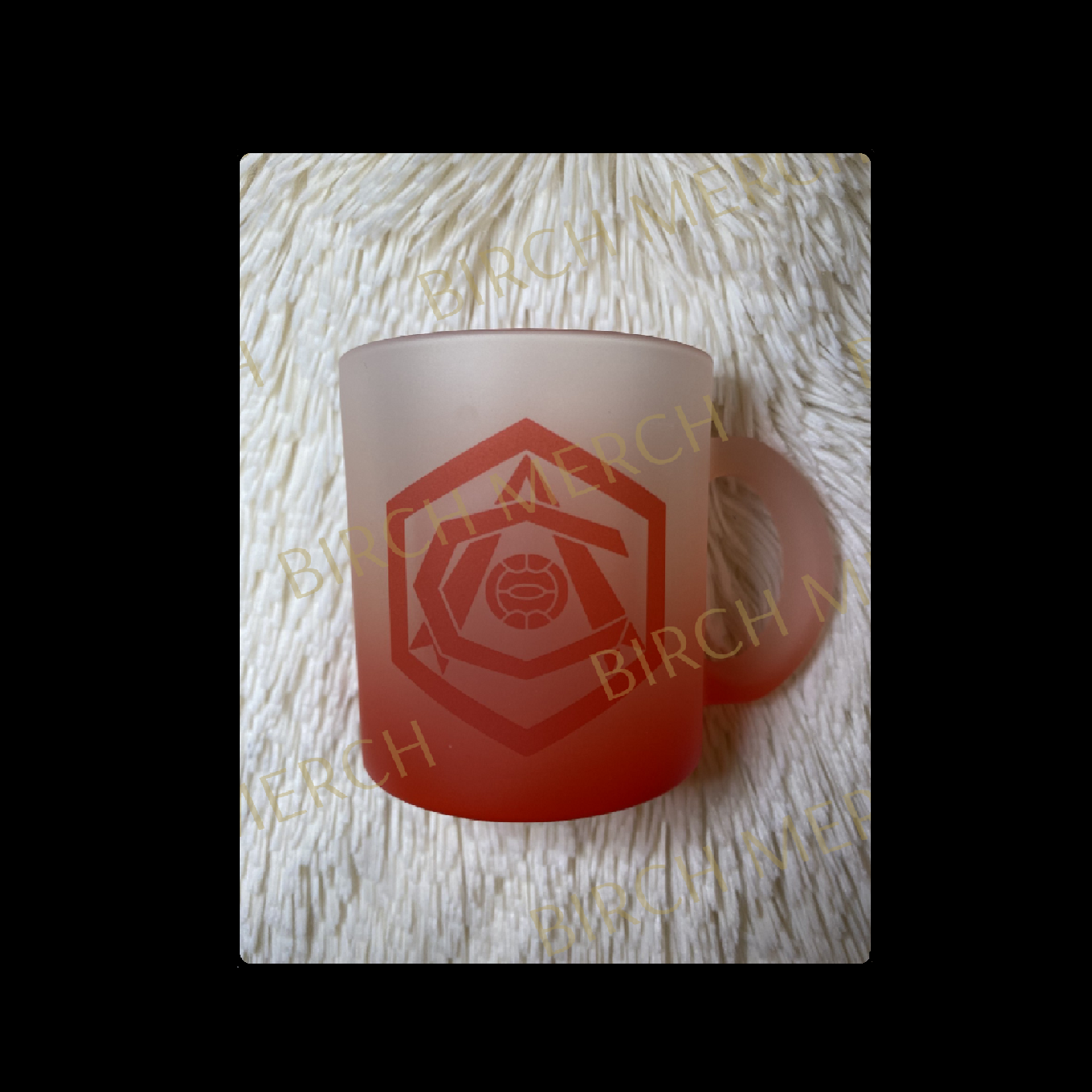 Arsenal 1936-1949 Badge 11oz (330ml) Red Two Tone Frosted Mug & Coaster Set