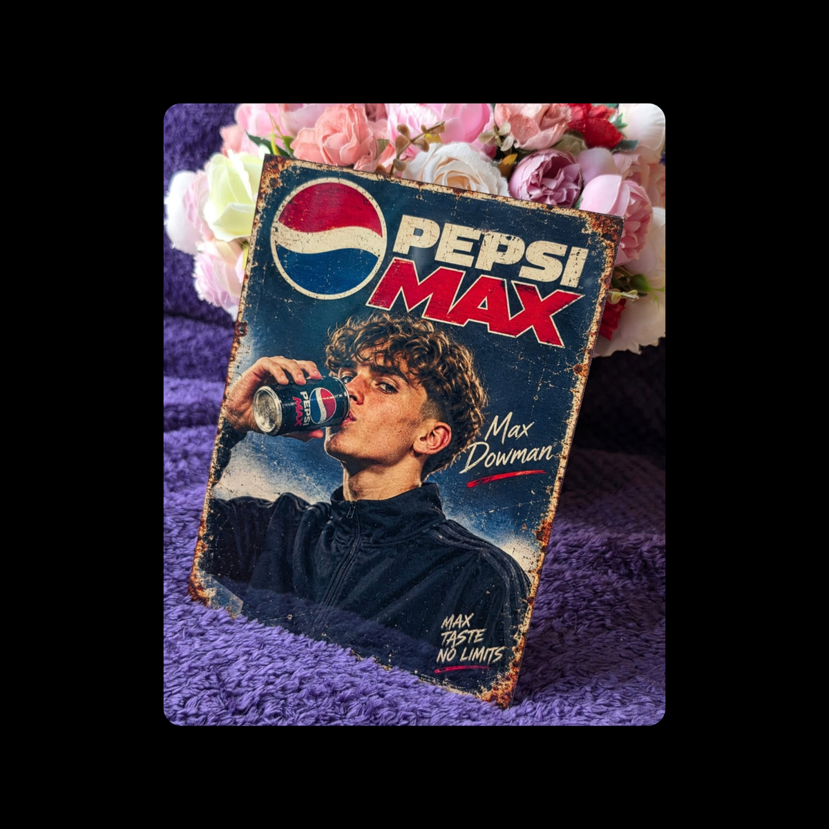Pepsi Max (Dowman) Metal Bar Sign 15cm x 20cm
