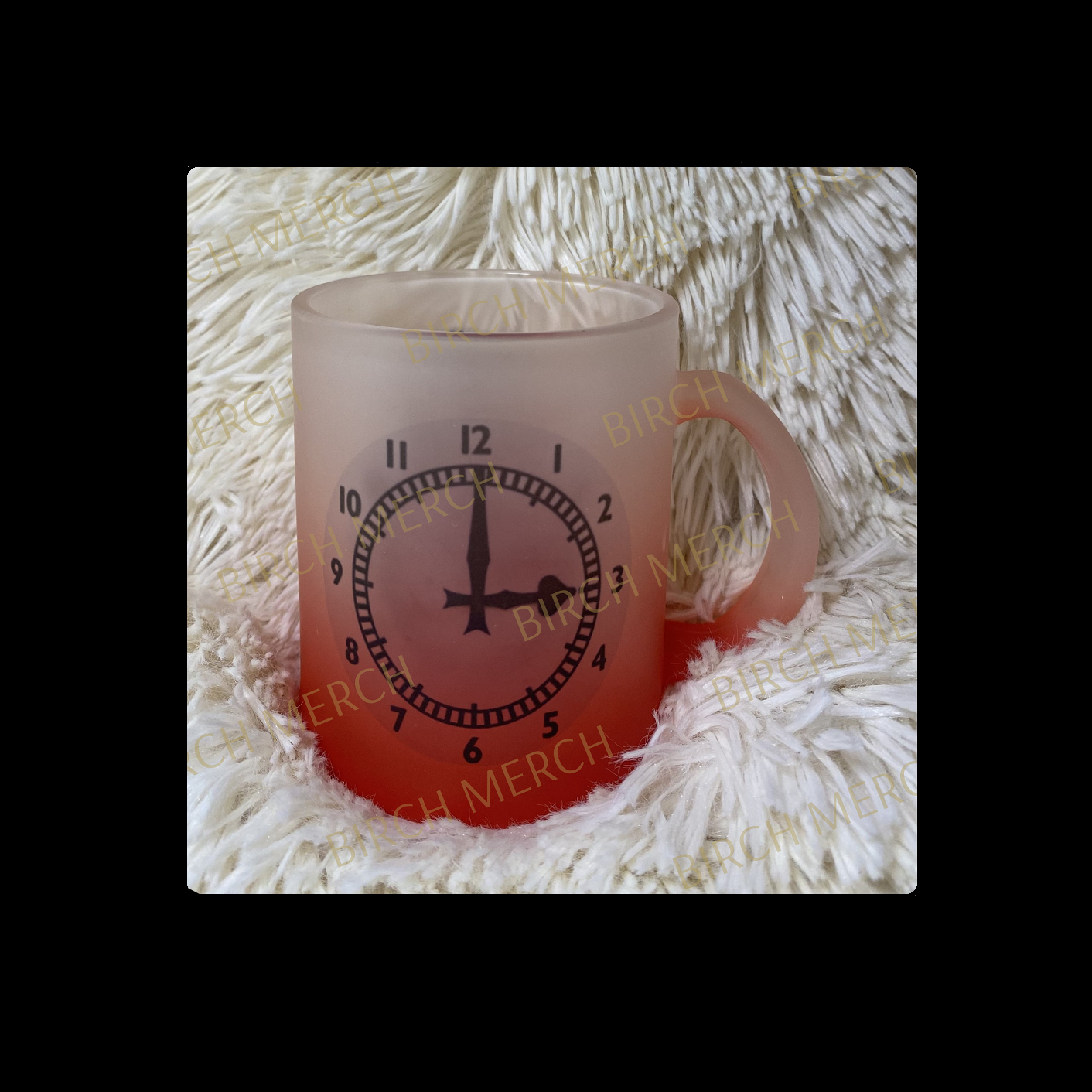 Arsenal Clock End Clock 11oz (330ml) Red Two Tone Frosted Mug