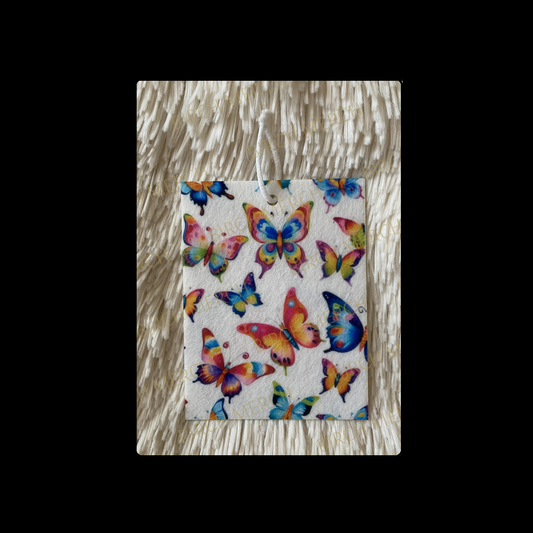 Butterflies Double Sided Air Freshener 10cm x 7.5cm