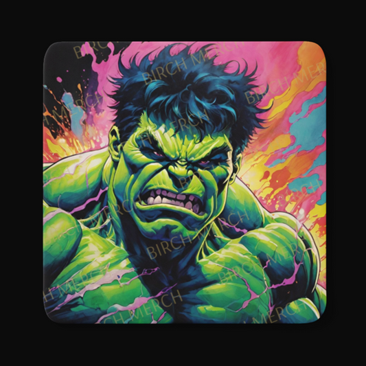 Hulk Square Coaster 9cm x 9cm Design 1