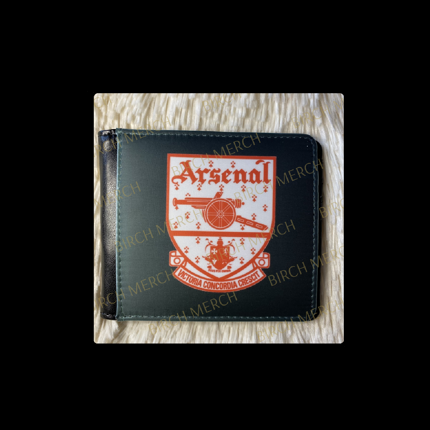 Arsenal 1949-1990 Badge PU Material Wallet 10cm x 9.5cm