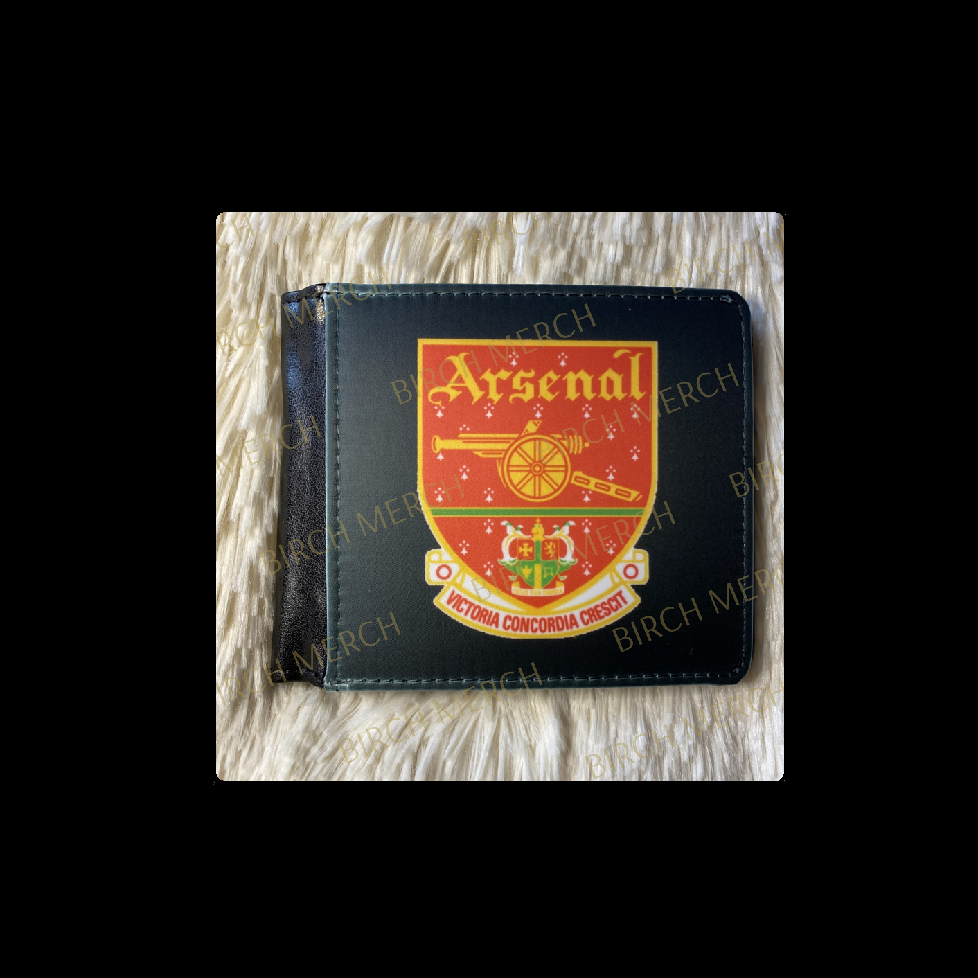 Arsenal 2001-2002 Badge PU Material Wallet 10cm x 9.5cm