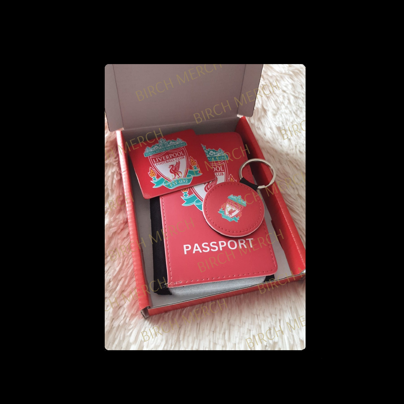 Liverpool Badge Passport Holder Wallet Gift Box Set 2