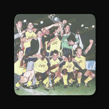 Arsenal Anfield 1989 8 Square Coaster Set 9cm x 9cm