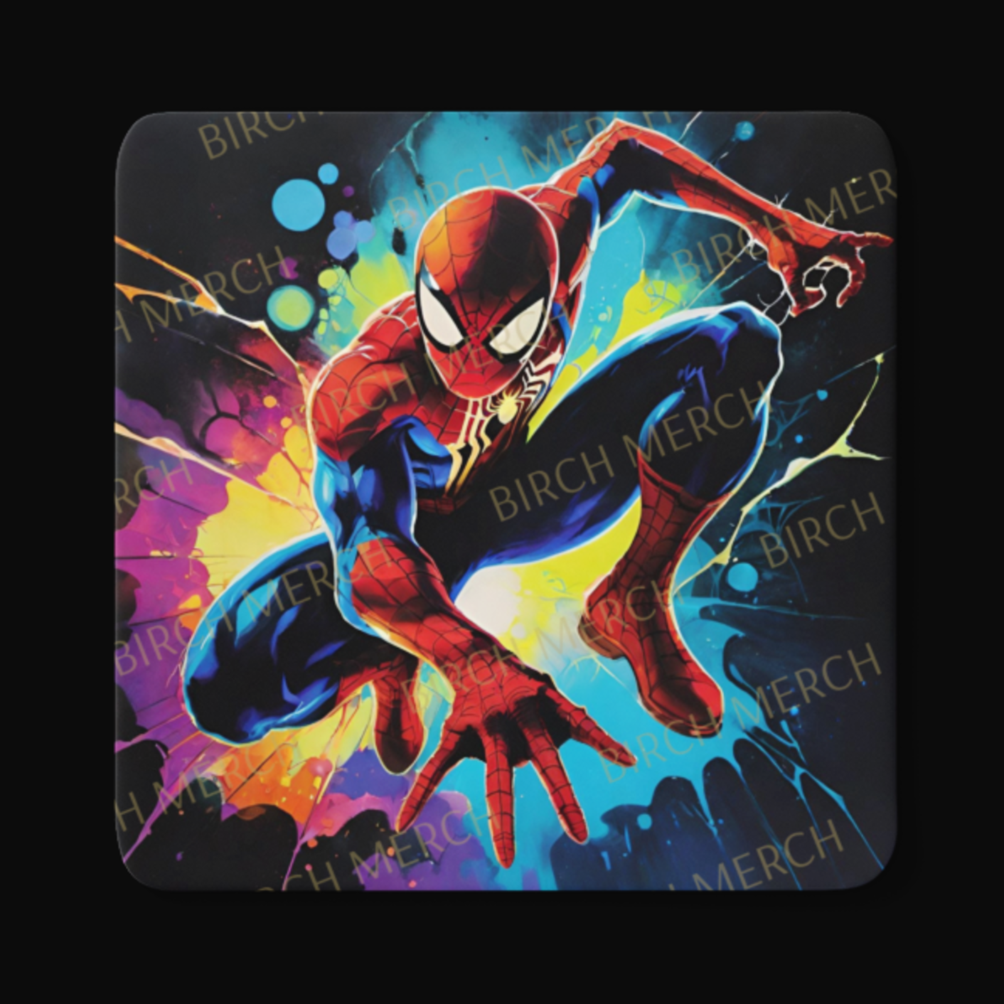 Spider-Man Square Coaster 9cm x 9cm Design 2