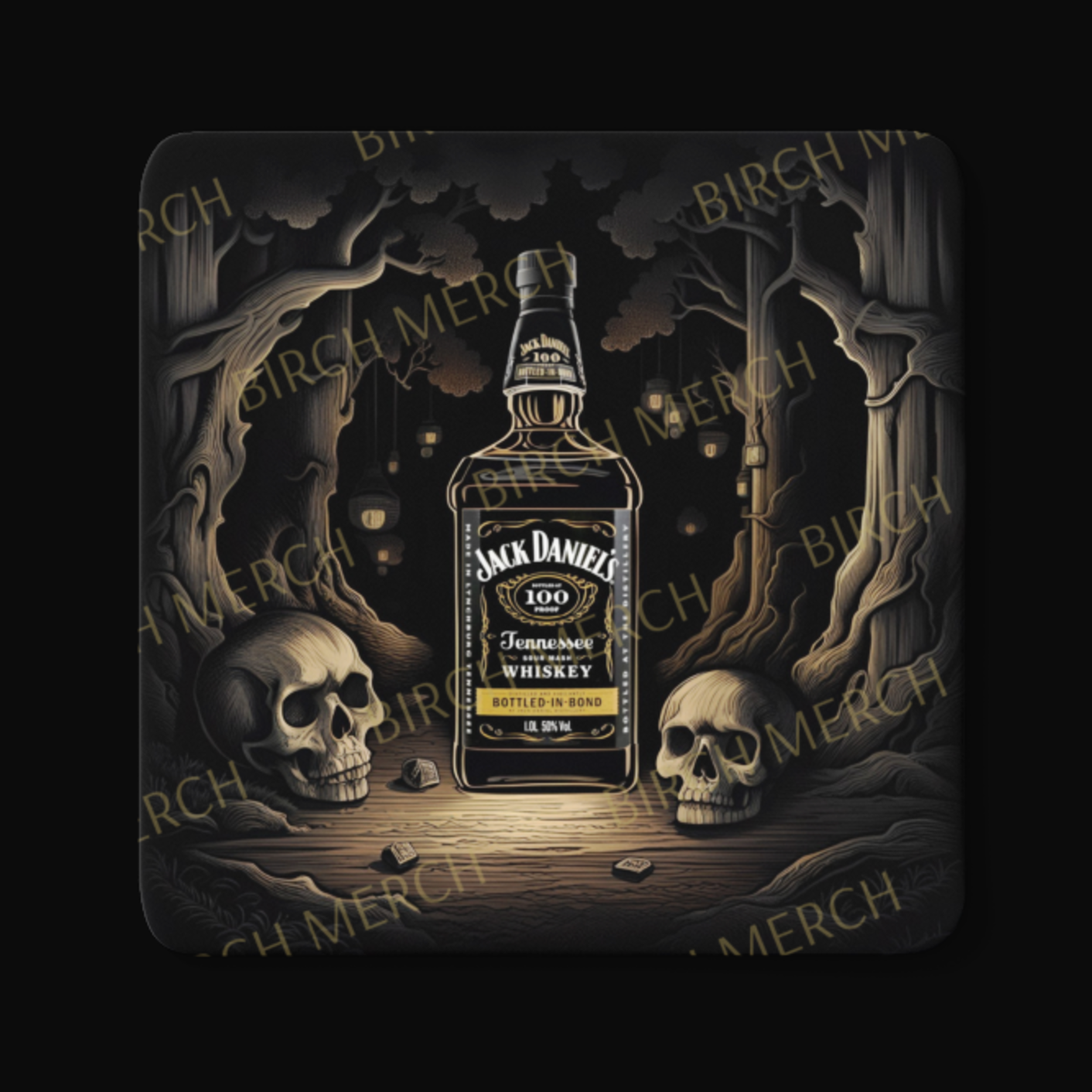 Jack Daniel's Square Coaster 9cm x 9cm Design 2