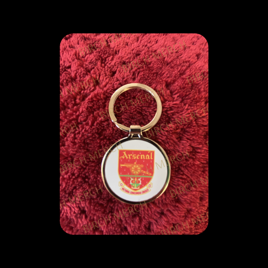 Arsenal 2001-2002 Badge Round Metal Keyring 4cm