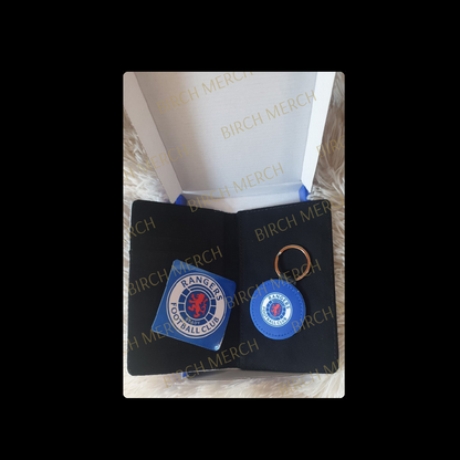 Glasgow Rangers Badge Passport Holder Wallet Gift Box Set