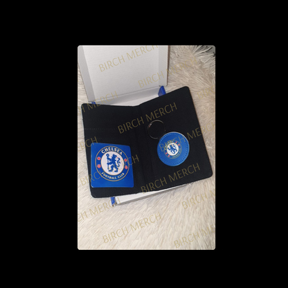 Chelsea Badge Passport Holder Wallet Gift Box Set