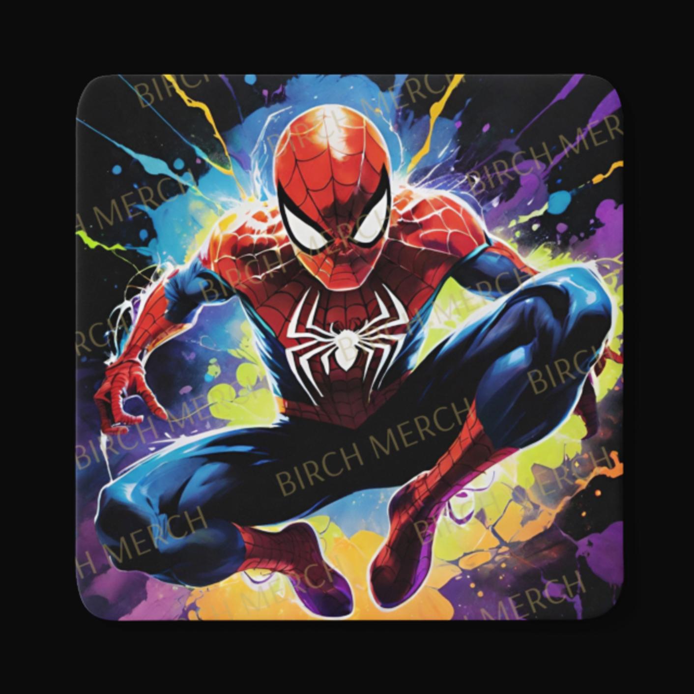 Spider-Man Square Coaster 9cm x 9cm Design 3