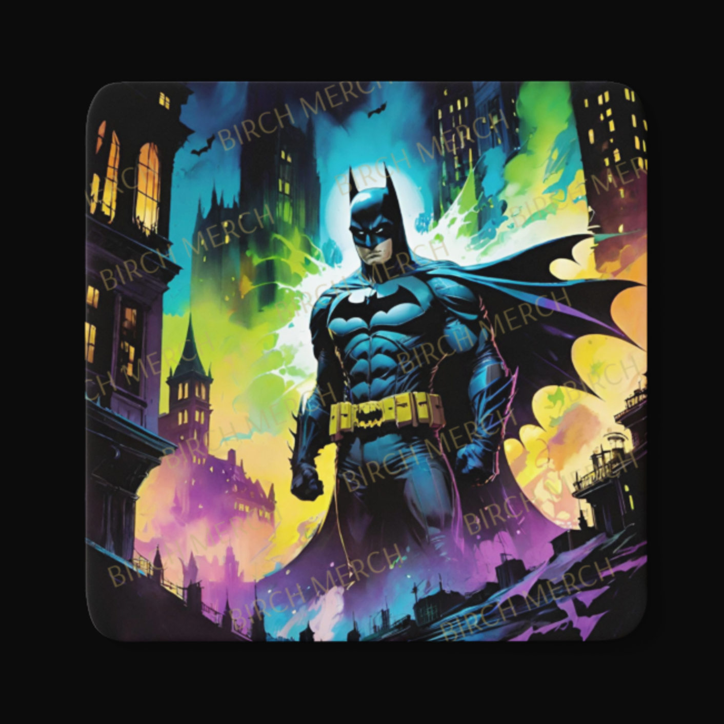 Batman Square Coaster 9cm x 9cm Design 3