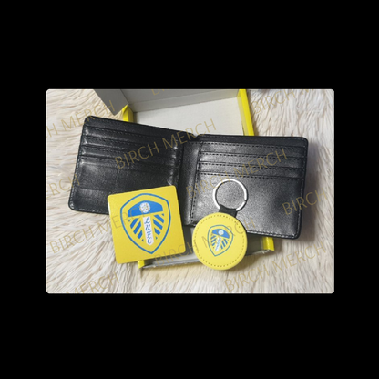 Leeds United Badge Wallet Gift Box Set 2