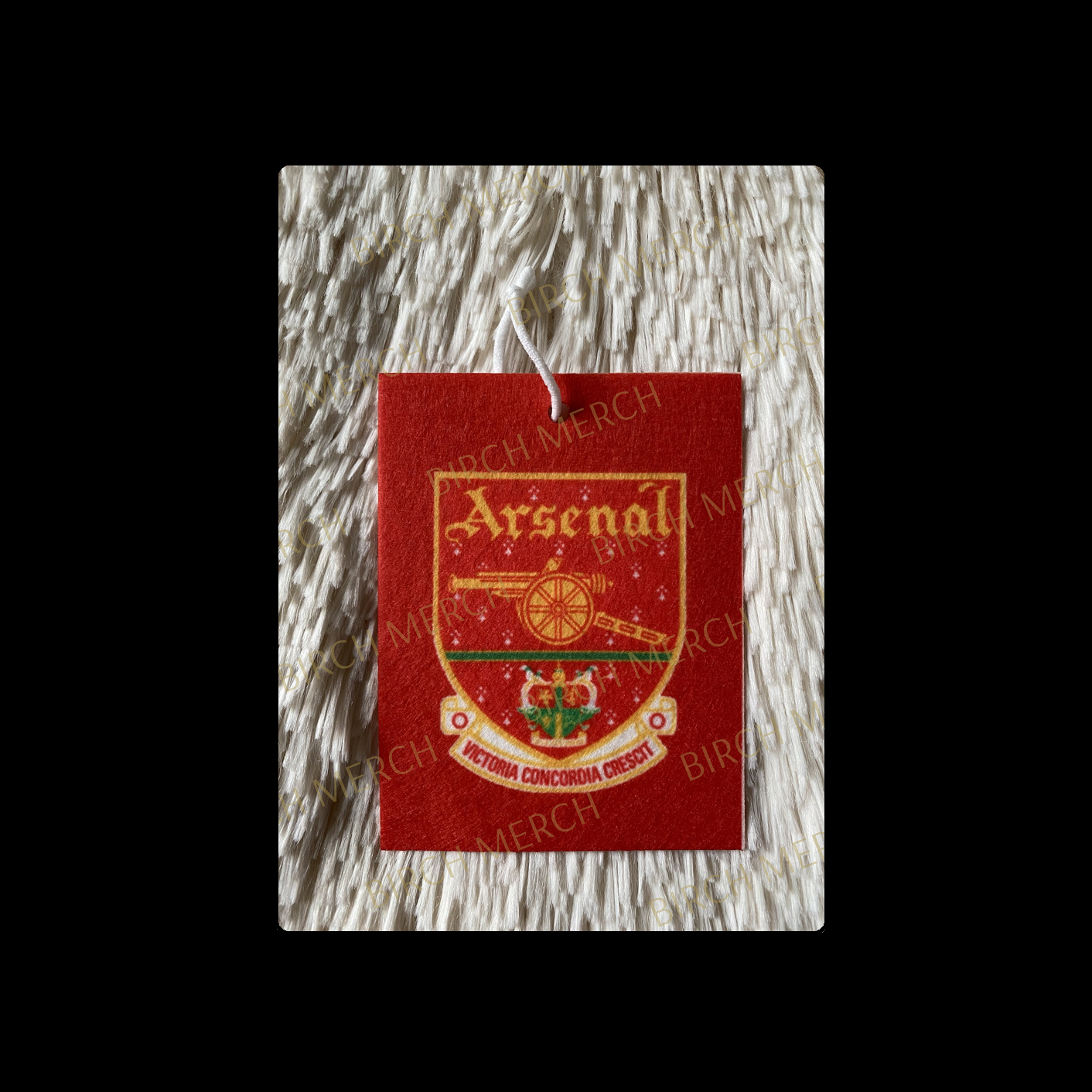 Arsenal 2001-2002 Badge Double Sided Air Freshener 10cm x 7.5cm