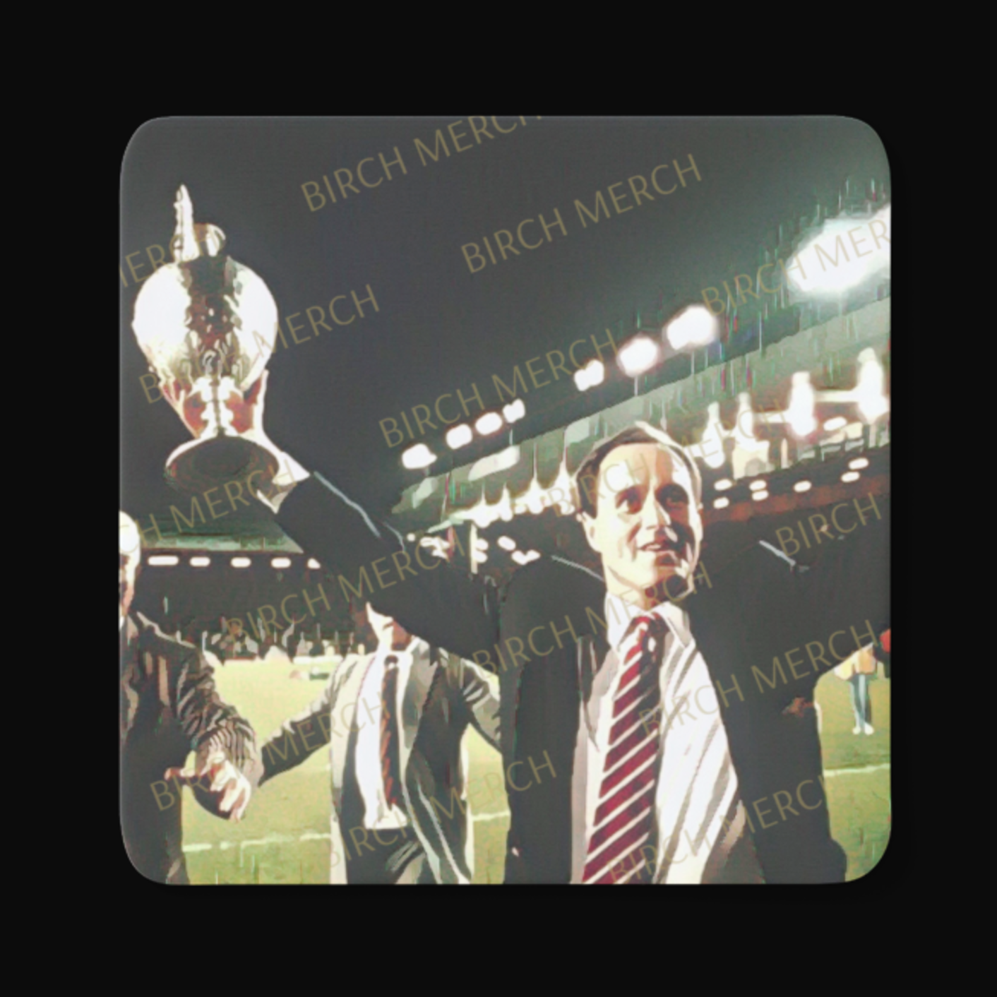 Arsenal Anfield 1989 8 Square Coaster Set 9cm x 9cm