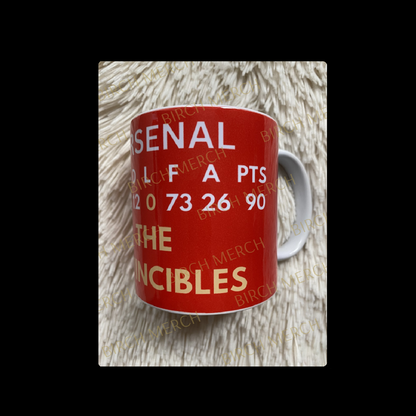 Arsenal Invincibles Record & Trophy 11oz (330ml) Mug Full Wrap