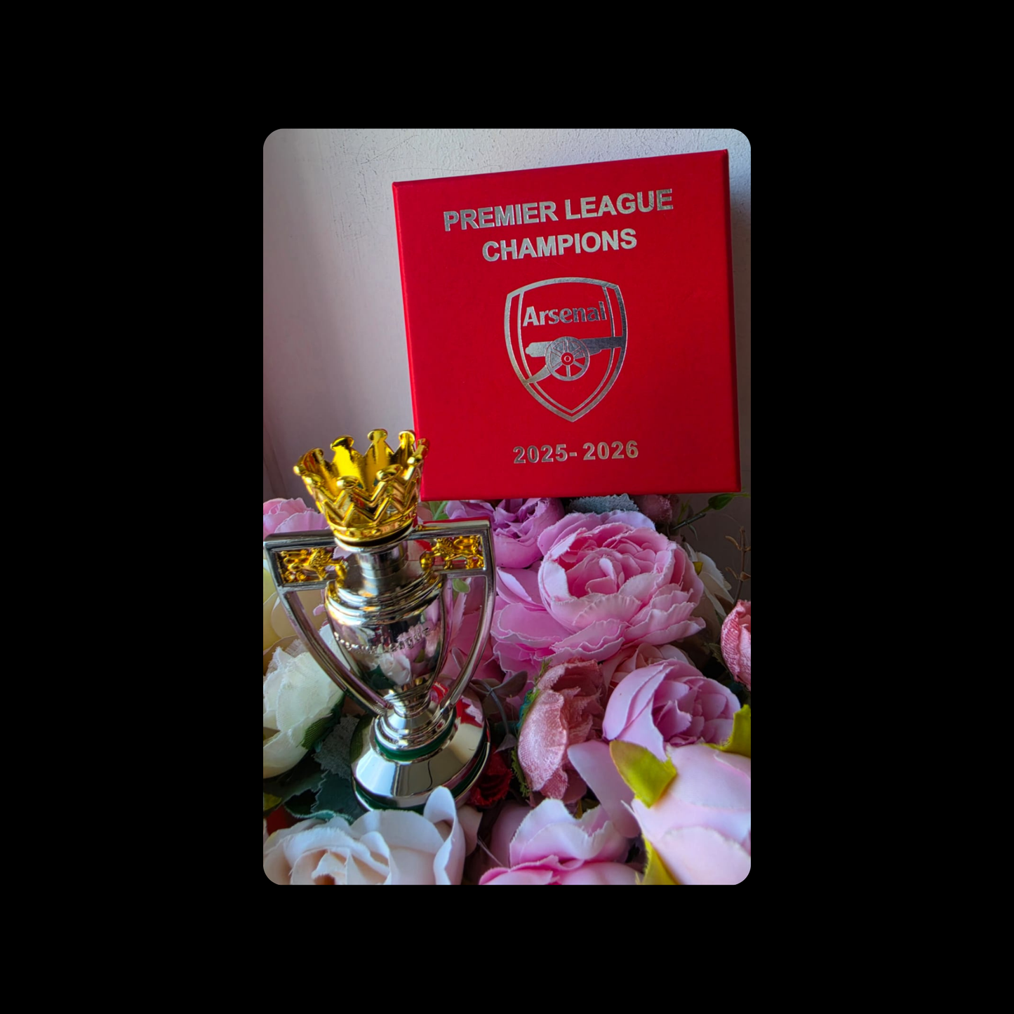 Arsenal Mini Premier League Champions Trophy 9.5cm