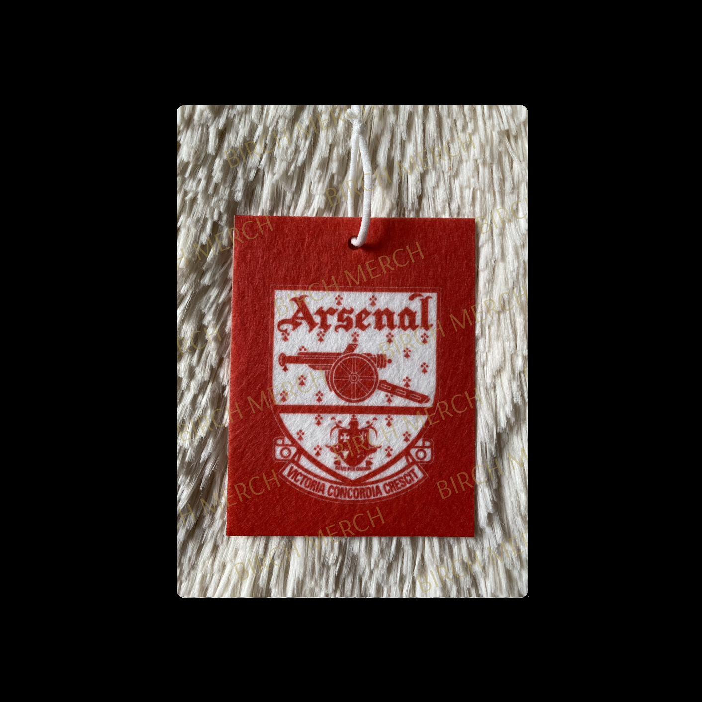 Arsenal 1949-1990 Badge Double Sided Air Freshener 10cm x 7.5cm