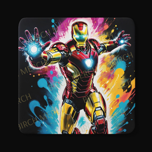 Iron Man Square Coaster 9cm x 9cm Design 5