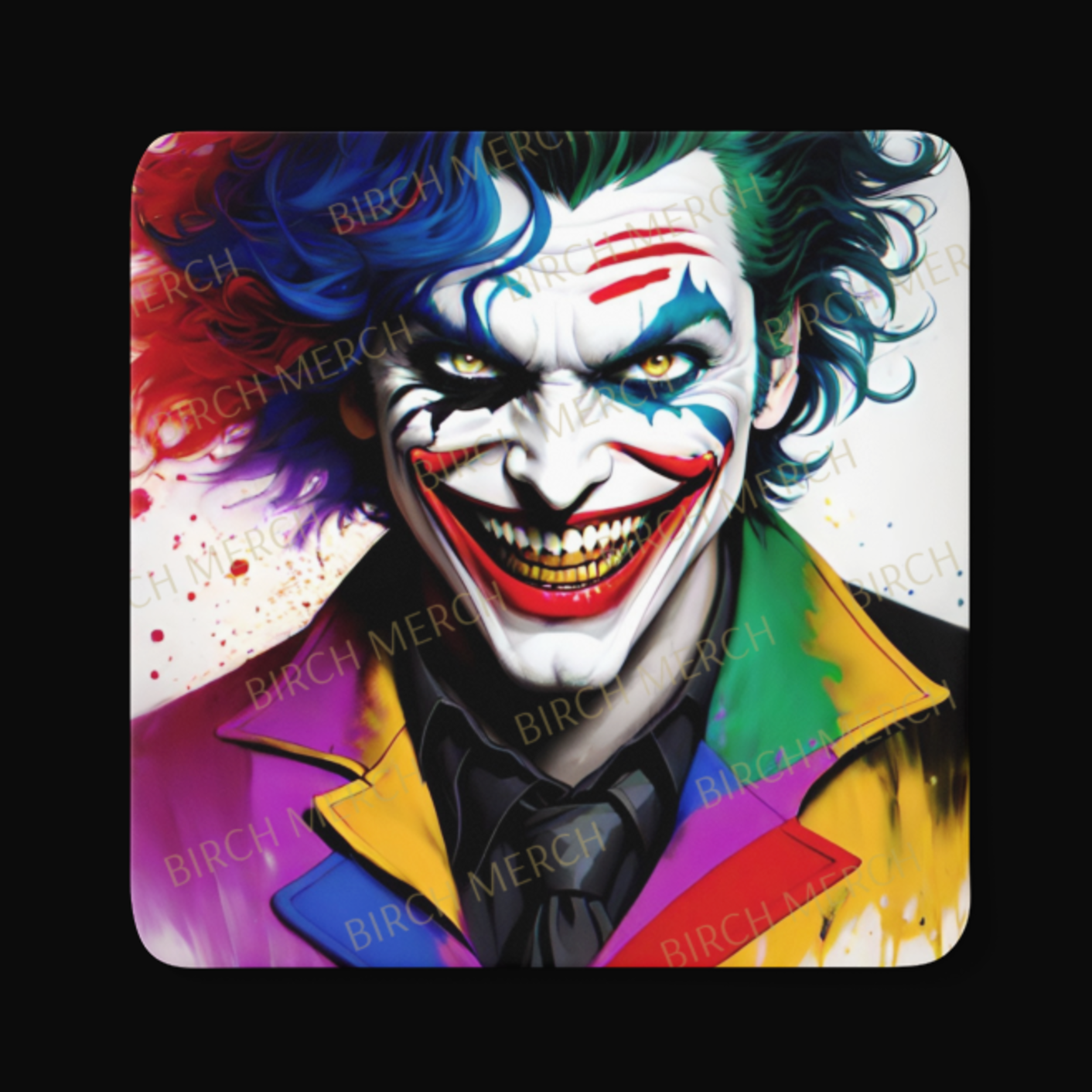 Joker Square Coaster 9cm x 9cm Design 5