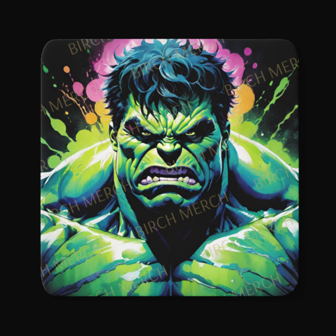 Hulk Square Coaster 9cm x 9cm Design 5