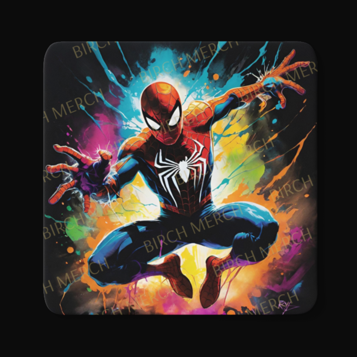 Spider-Man Square Coaster 9cm x 9cm Design 5