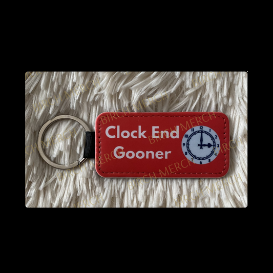 Arsenal Clock End Gooner Rectangular Keyring 4cm x 8cm