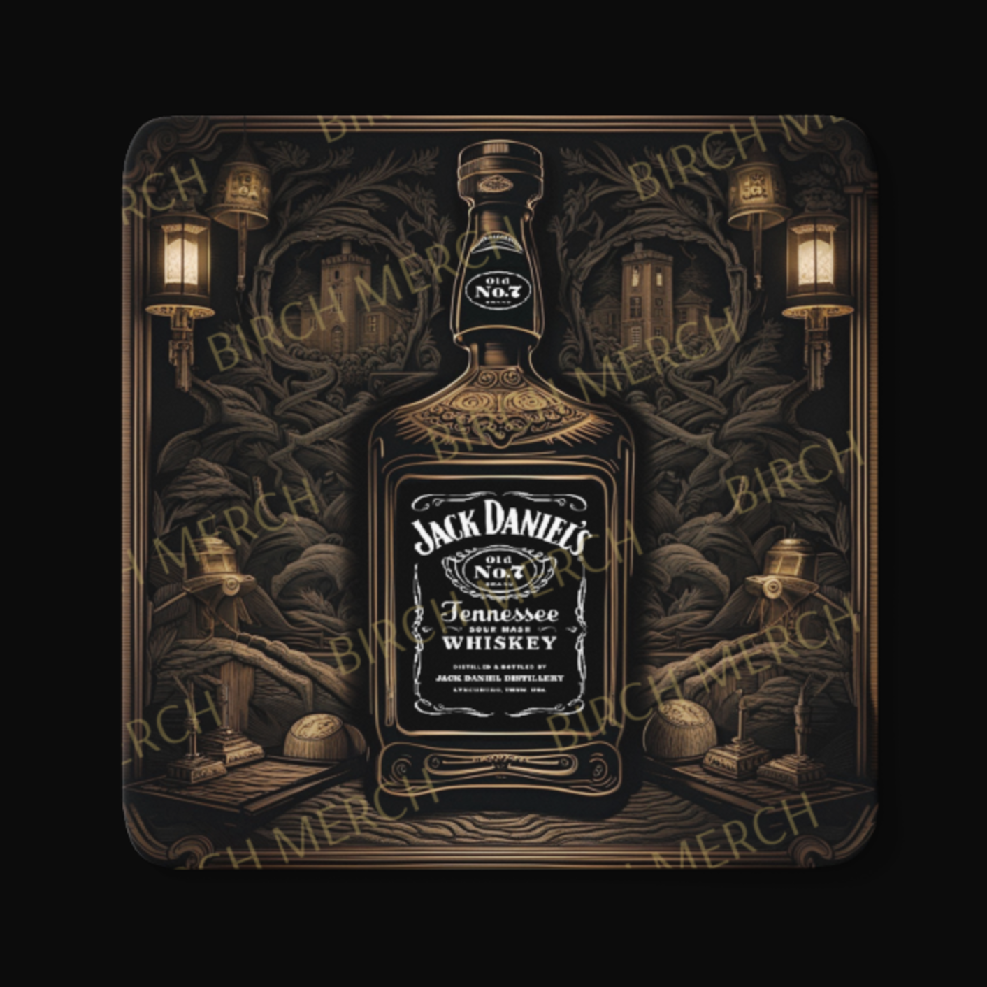 Jack Daniel's Square Coaster 9cm x 9cm Design 5