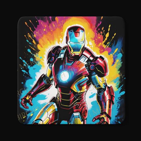 Iron Man Square Coaster 9cm x 9cm Design 6