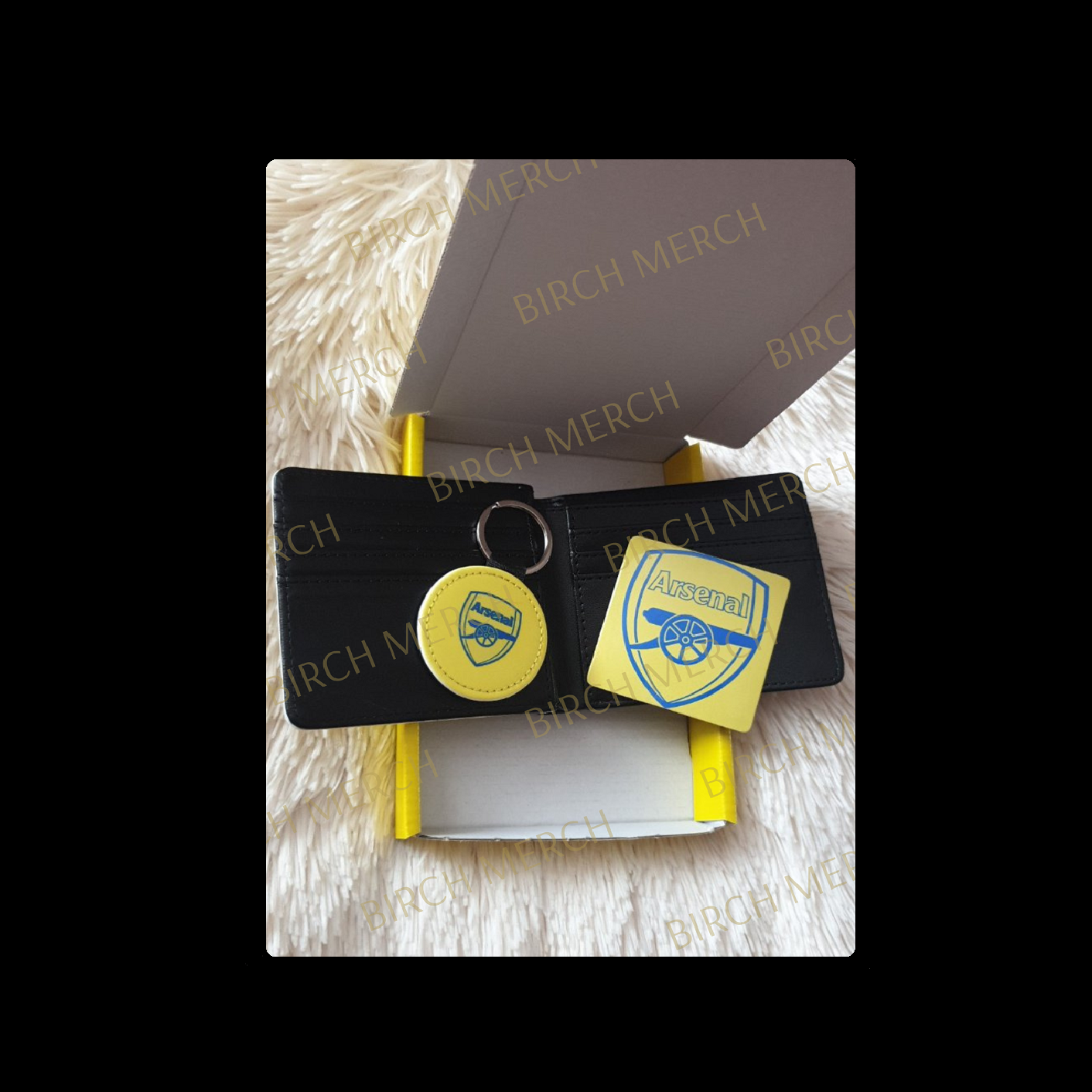 Arsenal Yellow & Blue Badge Wallet Gift Box Set