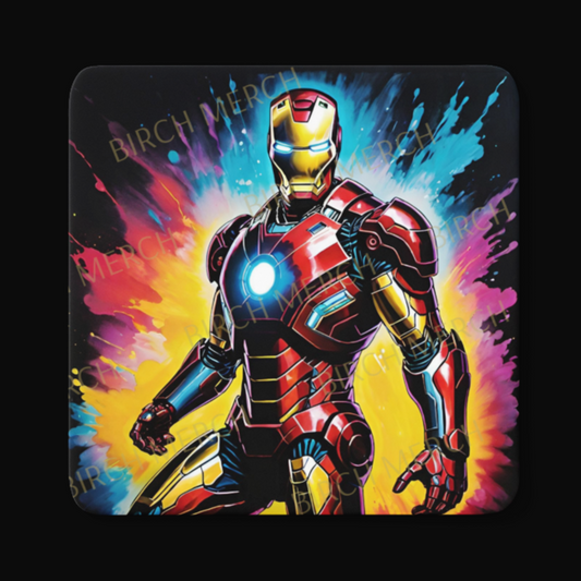 Iron Man Square Coaster 9cm x 9cm Design 7