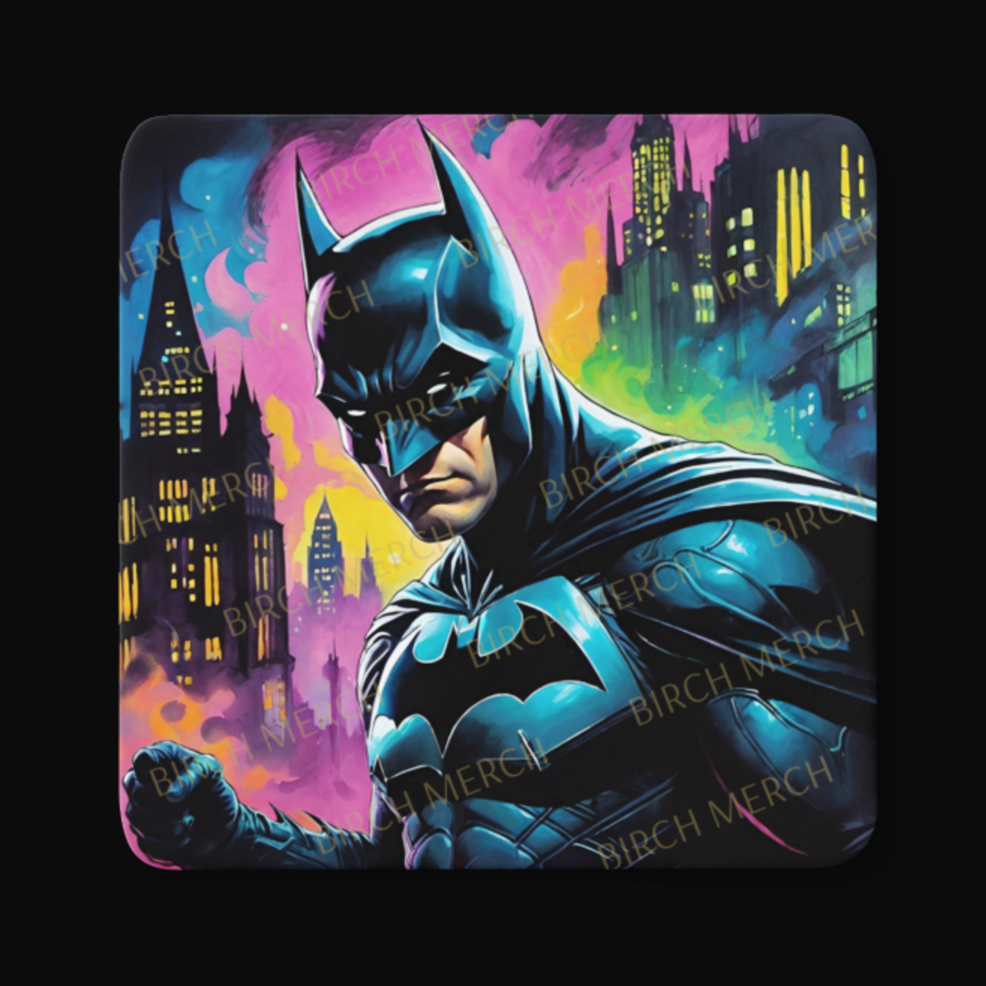 Batman Square Coaster 9cm x 9cm Design 7