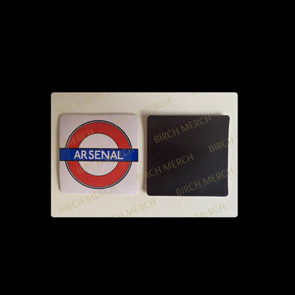 Arsenal Tube Sign Square Magnet 6.5cm x 6.5cm