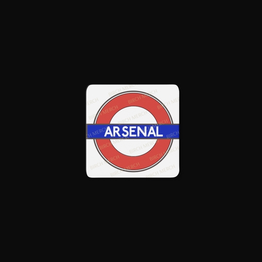 Arsenal Tube Sign Square Magnet 6.5cm x 6.5cm