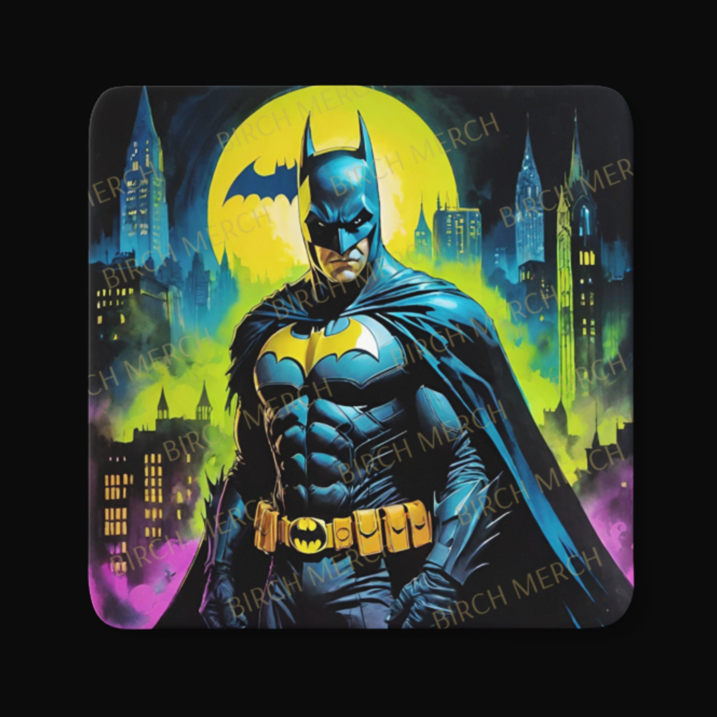 Batman Square Coaster 9cm x 9cm Design 8