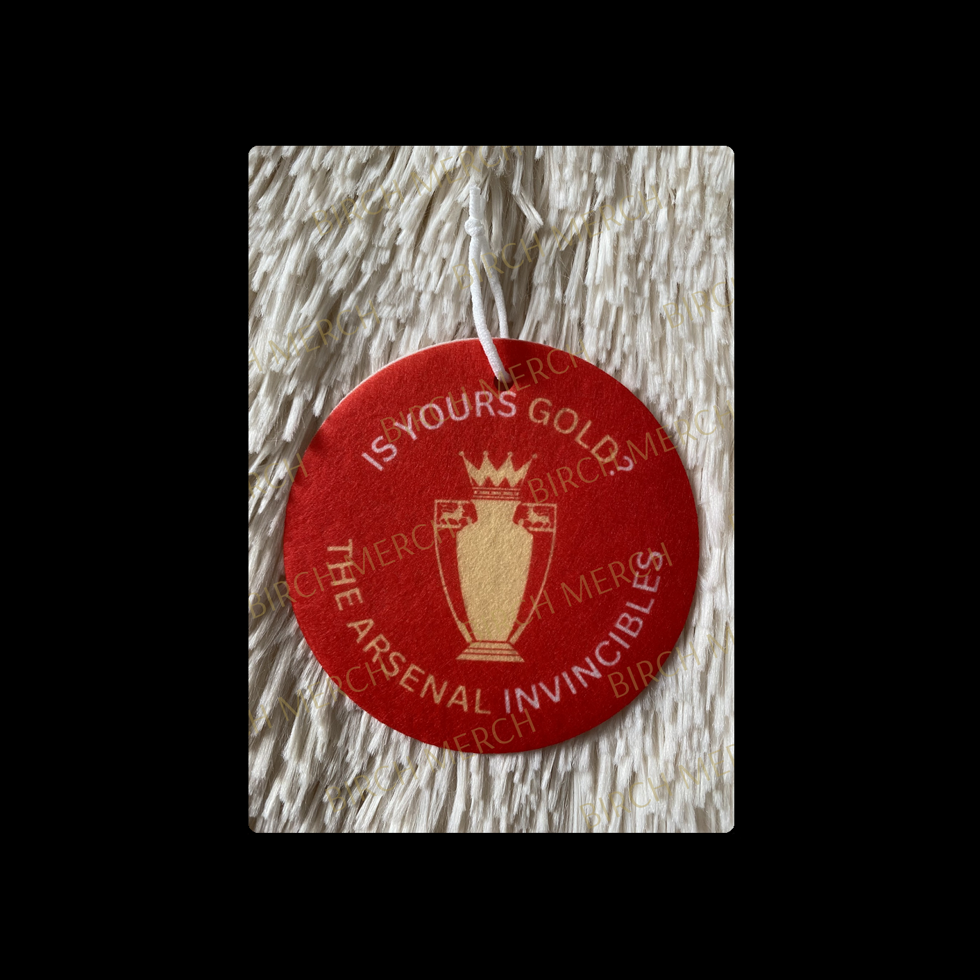 Arsenal Is Yours Gold? Double Sided Round Air Freshener 9cm