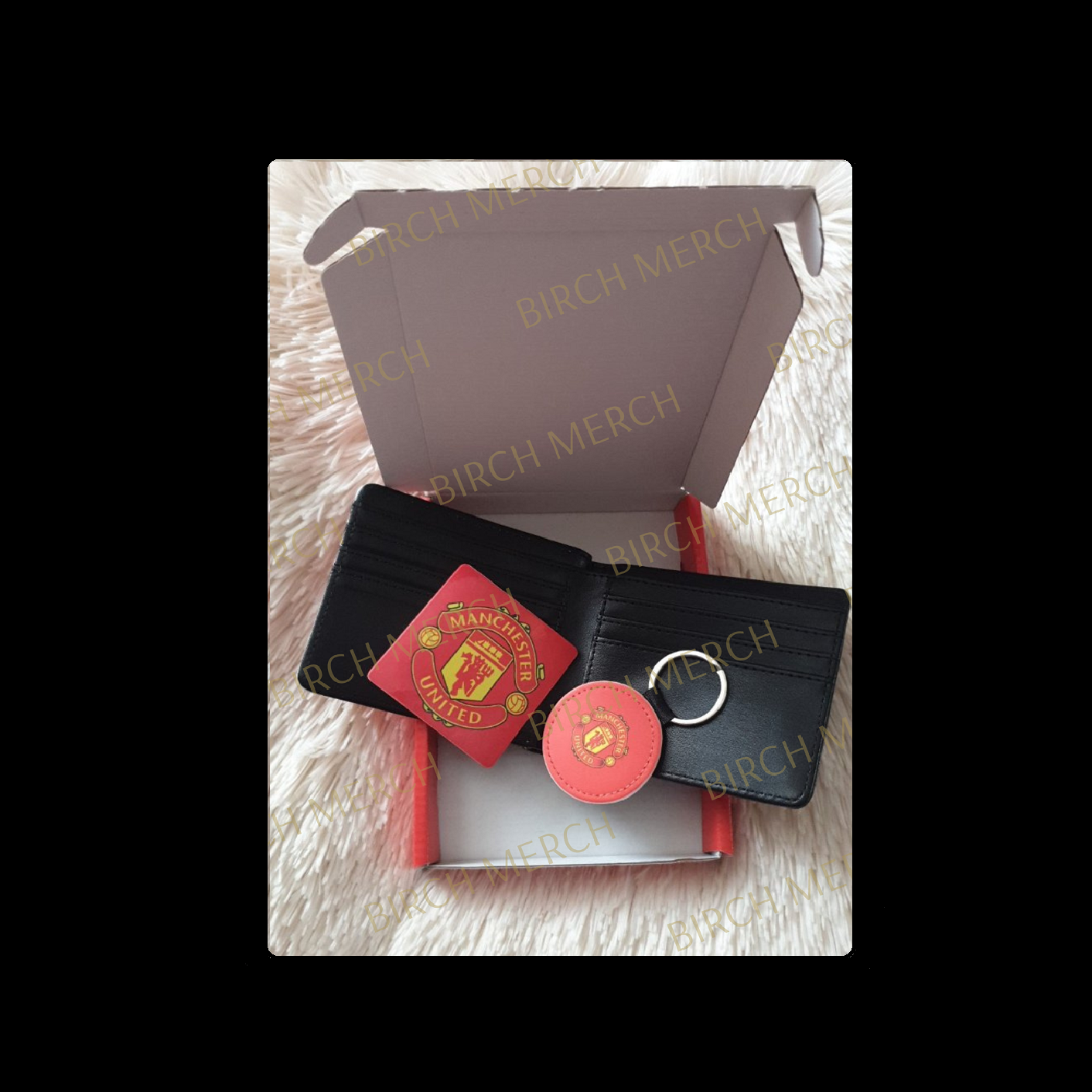 Manchester United Badge Wallet Gift Box Set