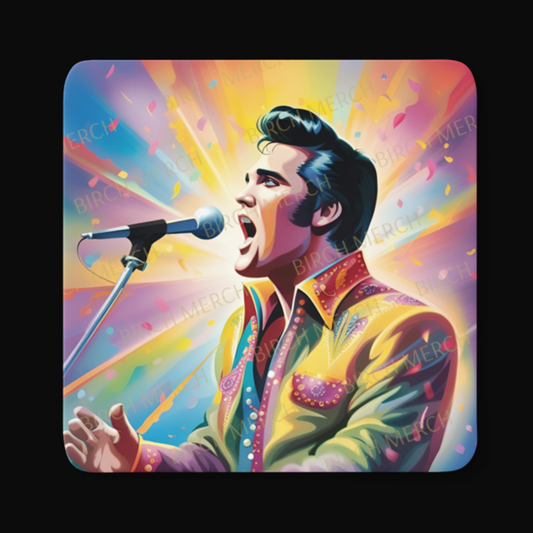 Elvis Presley Square Coaster 9cm x 9cm Design 10