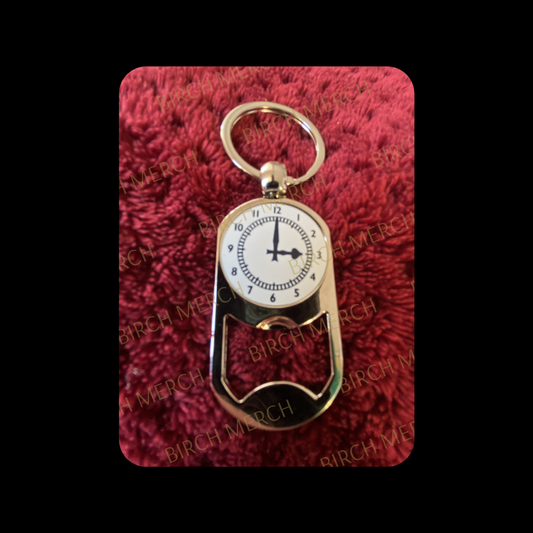 Arsenal Clock End Clock Metal Keyring 5cm x 2.7cm