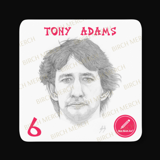 Arsenal Legends Tony Adams Square Coaster 9cm x 9cm