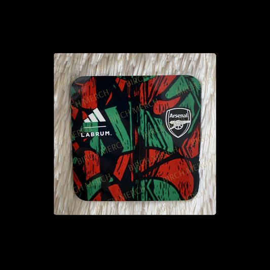 Arsenal 2024/25 Africa Labrum Square Coaster 9cm x 9cm