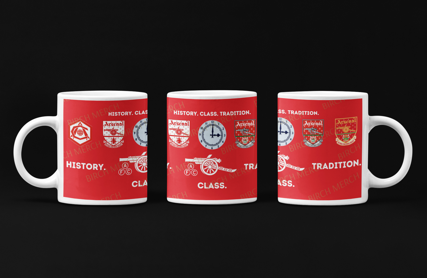 Arsenal History. Class. Tradition. 11oz (330ml) Mug Full Wrap