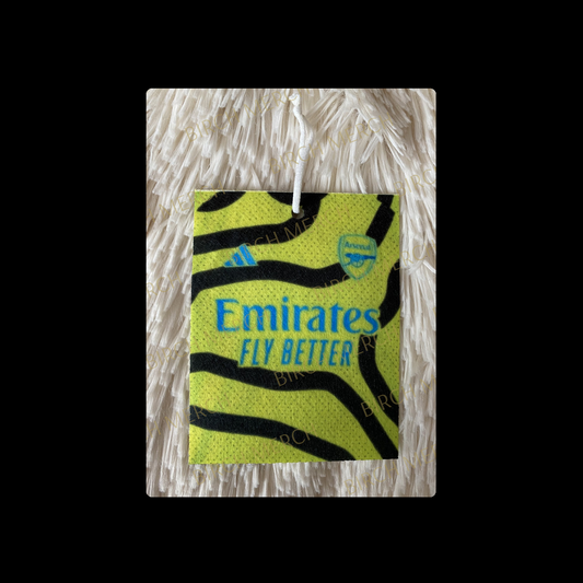 Arsenal 2023/24 Away Kit Double Sided Air Freshener 10cm x 7.5cm