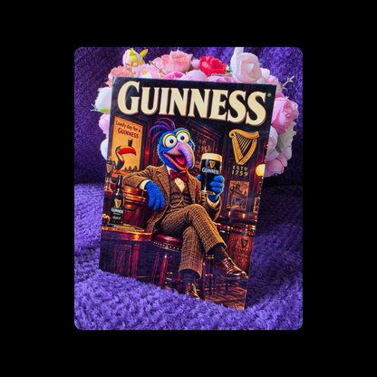 Gonzo Guinness Metal Bar Sign 15cm x 20cm