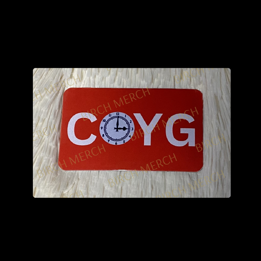 Arsenal Red & White COYG Rectangular Magnet 9cm x 5.5cm