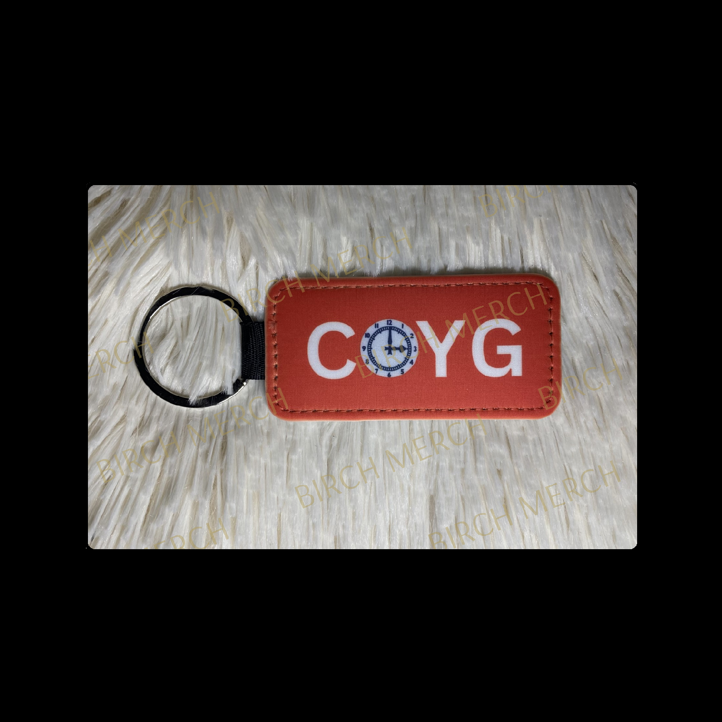 Arsenal Red & White COYG Rectangular Keyring 4cm x 8cm