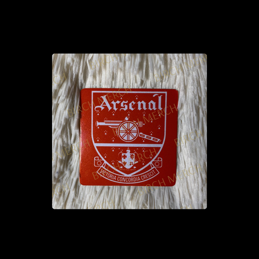 Arsenal Red & White 1949-1990 Badge Square Magnet 6.5cm x 6.5cm