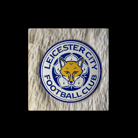 Leicester City Badge Round Coaster 9cm